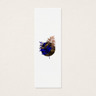 Blauer Farn im schwarzen Kreis