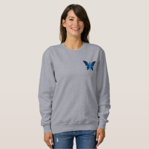 Blauer Feen-Frauen-Basissw sweatshirt