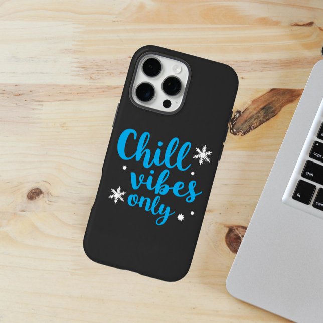 Blauer, fett gewachsener "Chill vibes only" mit Sc Case-Mate iPhone Hülle (Von Creator hochgeladen)