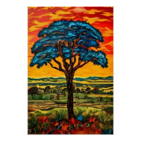 Blauer Feuerbaum