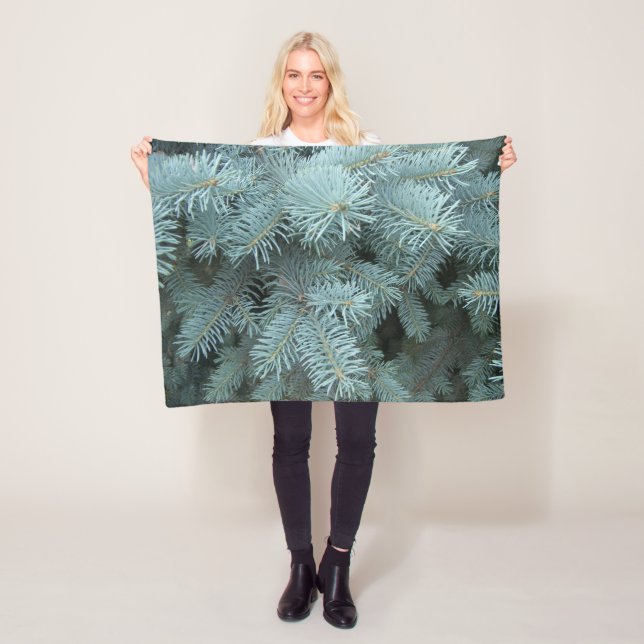Blauer Fichtenleder Fleecedecke (Beispiel)