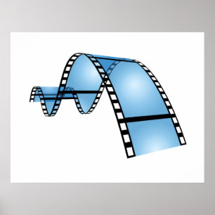 Blauer Filmstreifen Poster