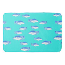 Blauer Fisch auf Türkis