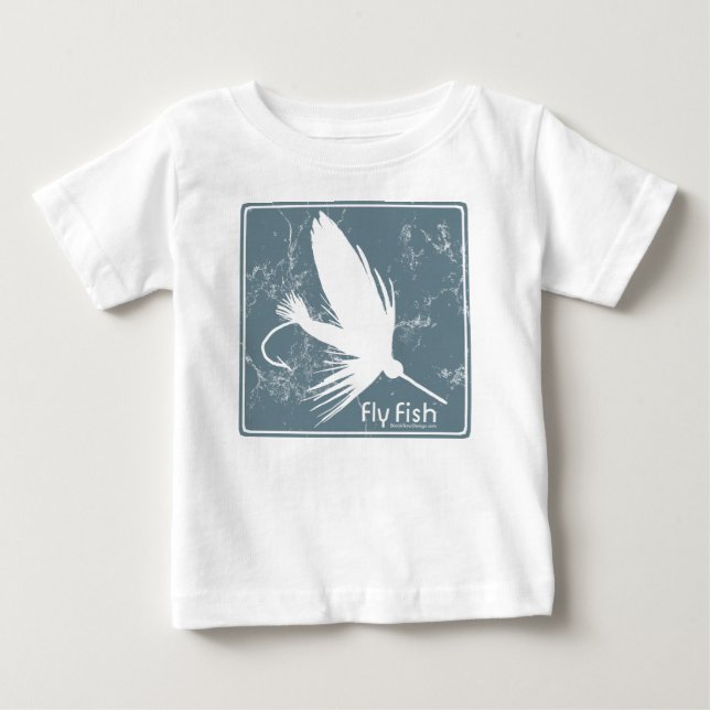 Blauer Fisch Baby T-shirt (Vorderseite)