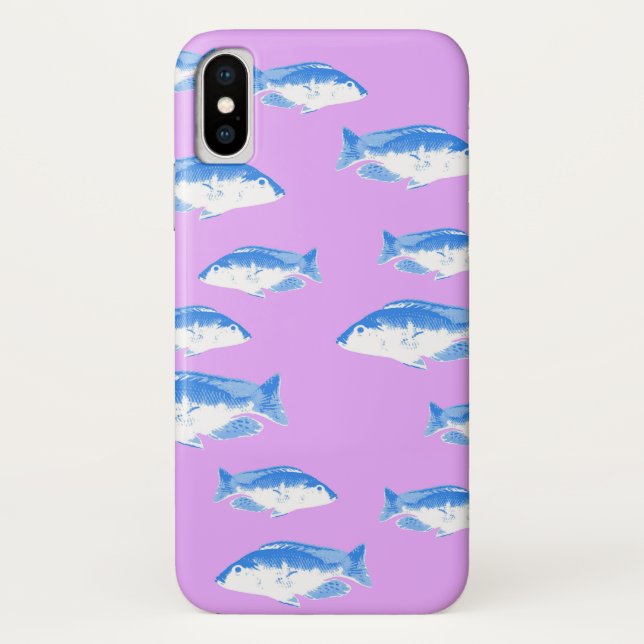 Blauer Fisch Case-Mate iPhone Hülle (Rückseite)