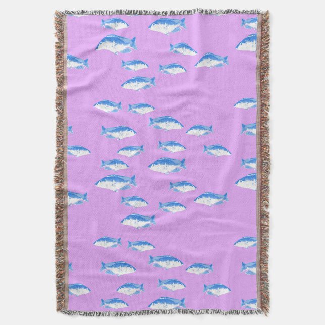 Blauer Fisch Decke (Vorderseite Vertikal)