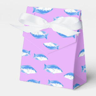 Blauer Fisch Geschenkschachtel