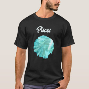 Blauer Fisch Horoskop Zodiac Astrologie T-Shirt