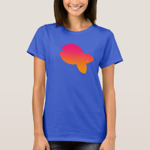 Blauer Fisch-Logo T-Shirt