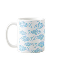 Blauer Fisch Schwimmen im Meer