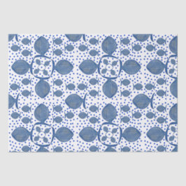 Blauer Fisch Seidenpapier