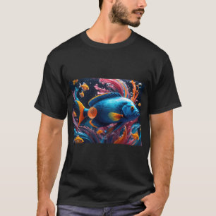 Blauer Fisch T-Shirt