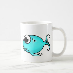 Blauer Fisch Tasse
