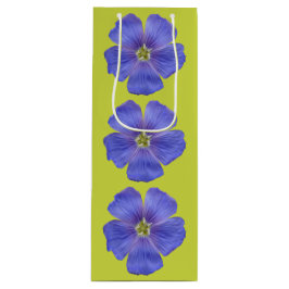 Blauer Flachs #1 Geschenktüte Für Weinflaschen