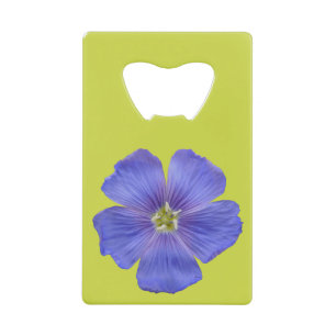 Blauer Flachs #1 Kreditkartenflaschenöffner
