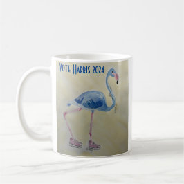 Blauer Flamingo mit Perlen-Tasse Kaffeetasse