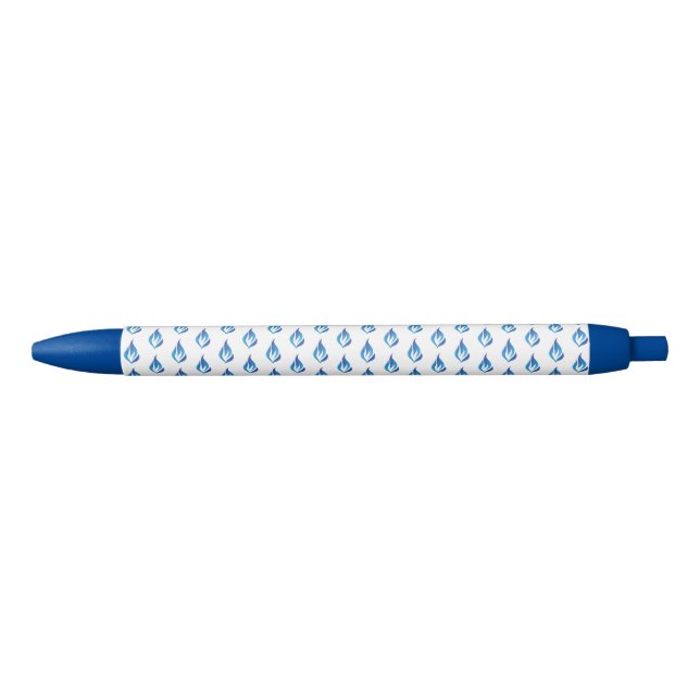 Blauer Flammenstrahl behalten Kugelschreiber (Vorderseite)