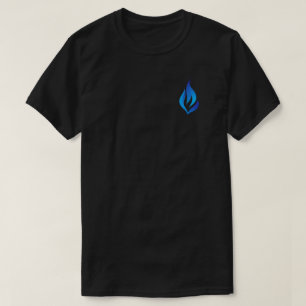Blauer Flammenstrahl behalten T-Shirt