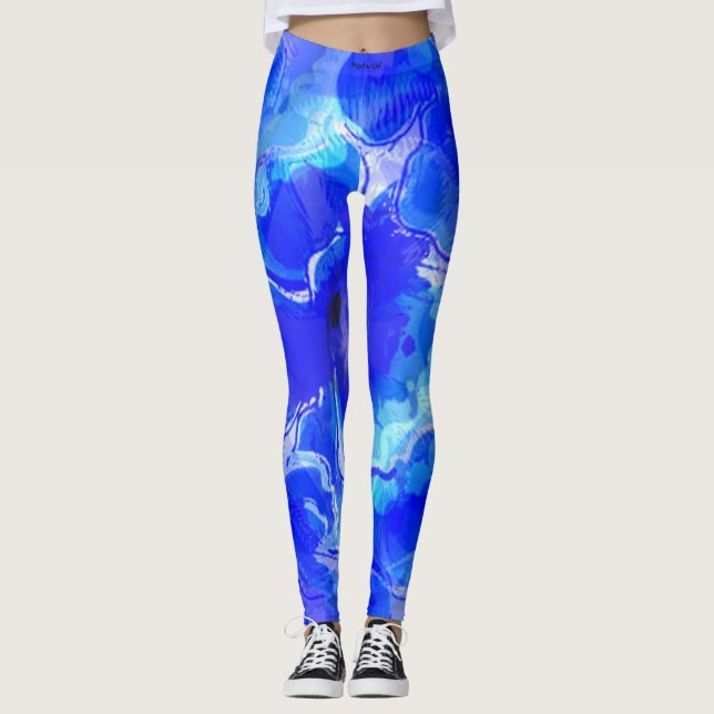 Blauer Flex Leggings (Vorderseite)