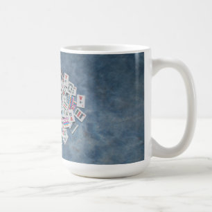 blauer Fliesen-Tassenmilliamperestunde jongg hier Tasse