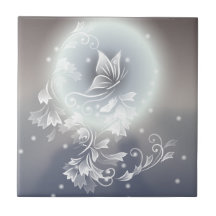 Blauer Floralschmetterling Fantasy Tier