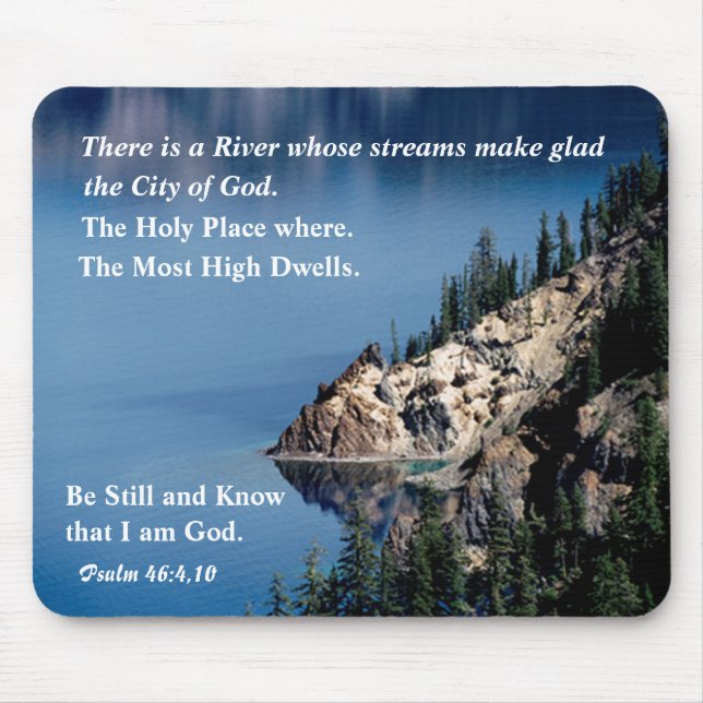 Blauer Fluss Gottes Mousepad. Mousepad (Vorne)
