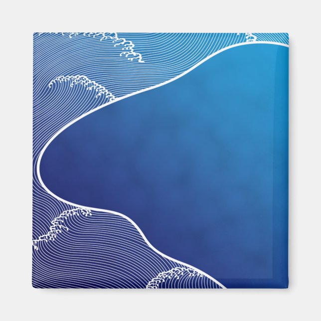 Blauer Fluss Magnet (Vorne)