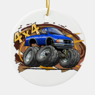 Blauer Förster Keramikornament