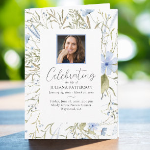 Blauer Foto Feier zur Beerdigung des Lebens Programm