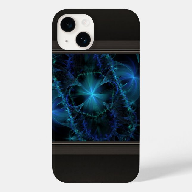 Blauer Fraktalraum  Case-Mate iPhone Hülle (Rückseite)