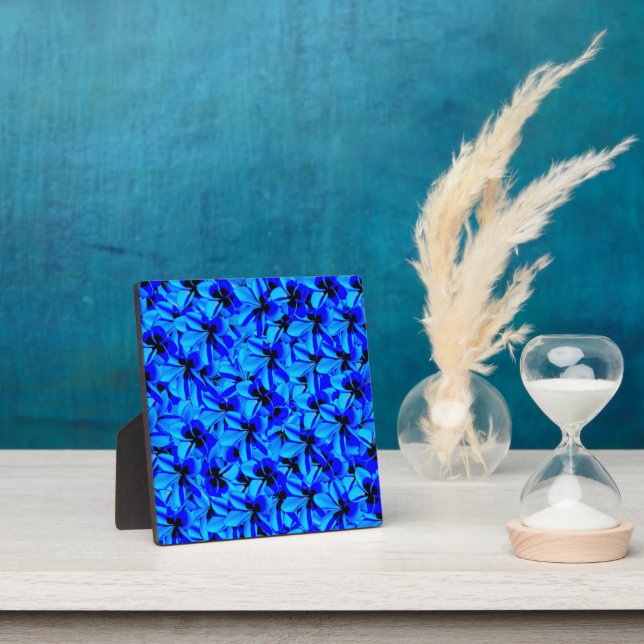 Blauer Frangipani-Blume, Fotoplatte (InSitu)