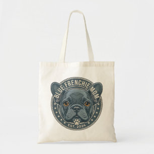 Blauer Frenchie Mama Vintage Französische Bulldogg Tragetasche