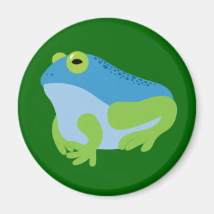 Blauer Frosch Magnet