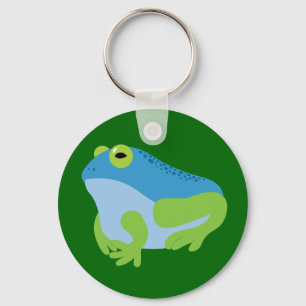 Blauer Frosch Schlüsselanhänger