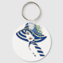 Blauer Frühling Hochzeitsgeschenke Schlüsselanhänger