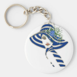 Blauer Frühling Hochzeitsgeschenke Schlüsselanhänger