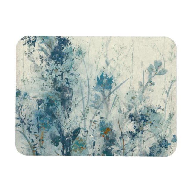 Blauer Frühling Magnet (Horizontal)