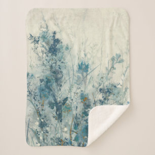 Blauer Frühling Sherpadecke
