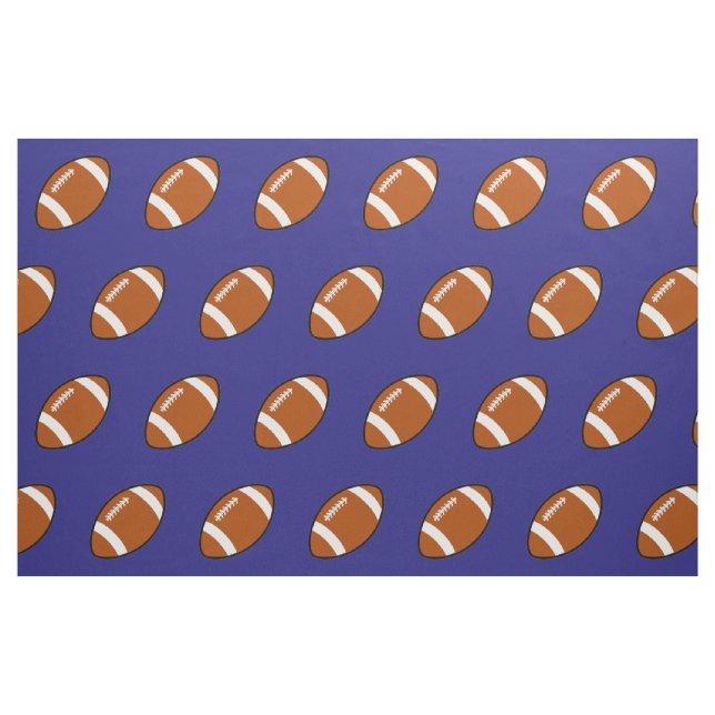 Blauer Fußball Stoff (Fat Quarter (45,7 x 55,9 cm))