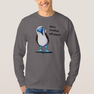 Blauer füßiger Dummkopf T-Shirt