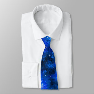Blauer Galaxie Außennebel Krawatte