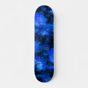 Blauer Galaxie Kosmischer Raum Skateboard