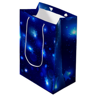 Blauer Galaxy Starry Night Mittlere Geschenktüte