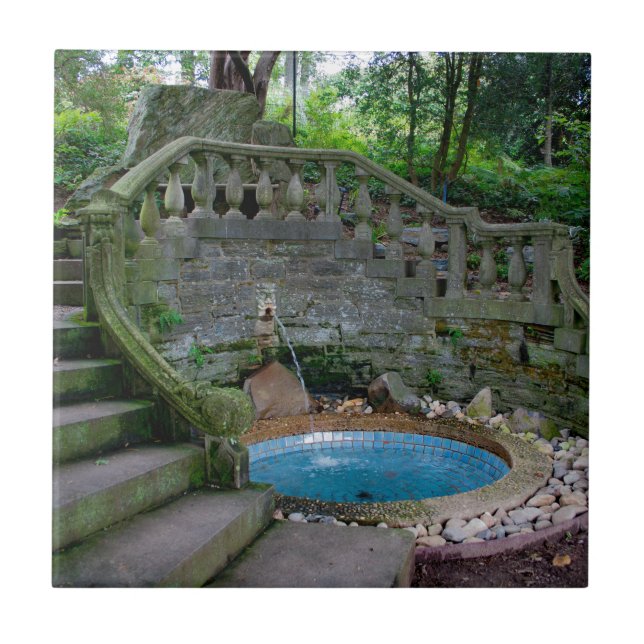 Blauer Garten Fliese (Vorderseite)