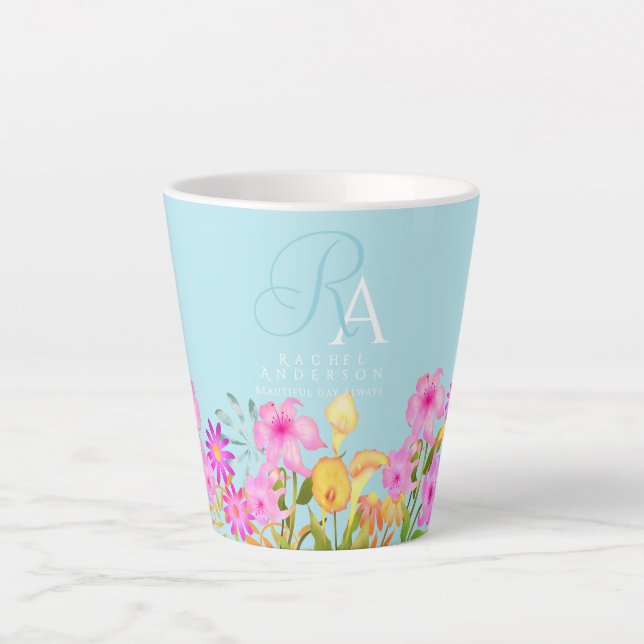 Blauer Garten Milchtasse (Vorderseite)