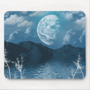 Blauer Gebirgszug Mousepad