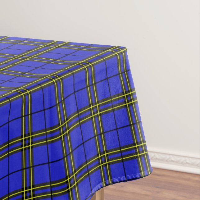 Blauer Gelber Tartan Tischdecke (Beispiel)