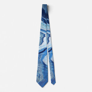 Blauer Geode Schein Krawatte