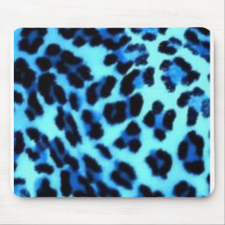 blauer Geparddruck Mousepad