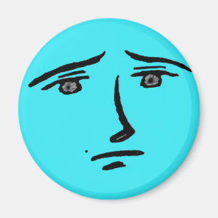 Blauer GesichtAnime Magnet